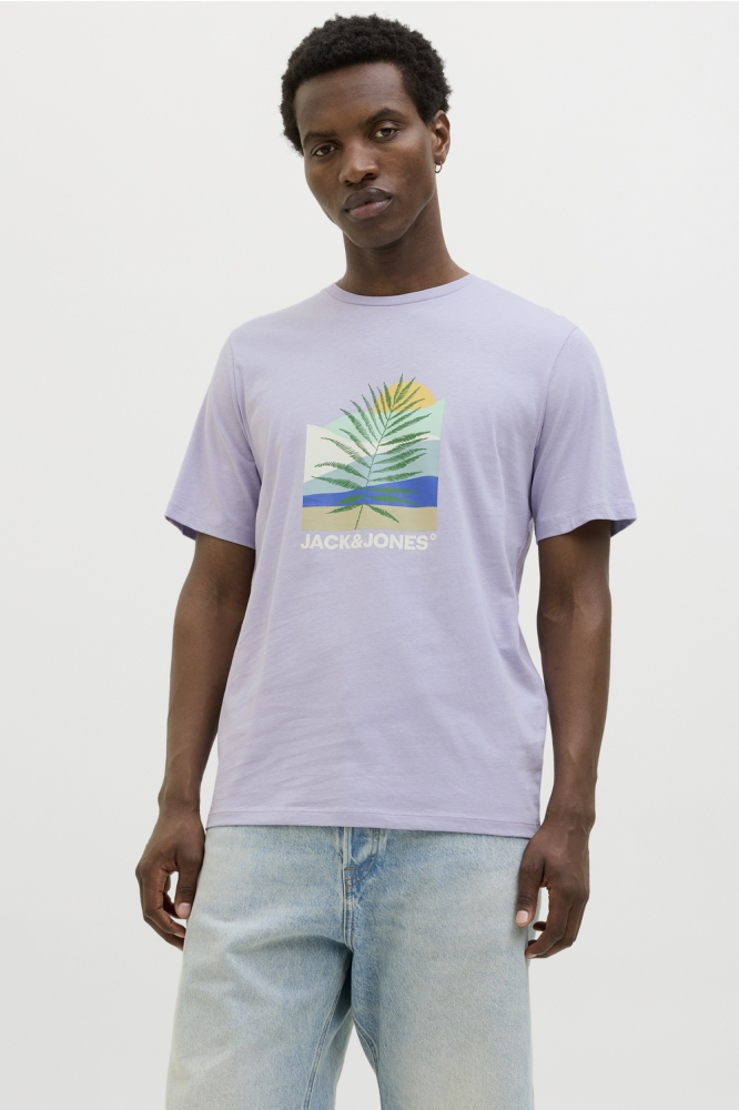 JJBARBADOS TEE SS CREW NECK 12269416 LANGUID LAVENDER